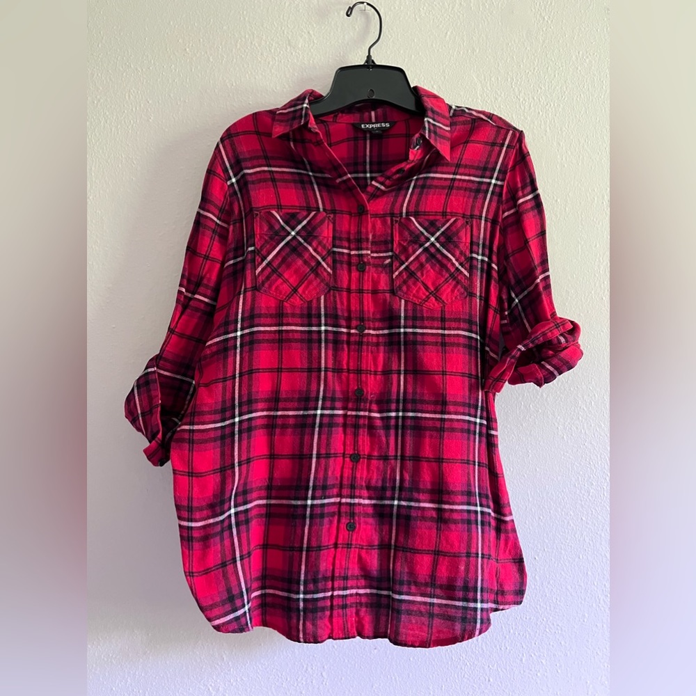 Red and black plaid flannel